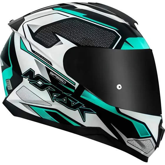 Capacete Moto Norisk Fechado Razor Speedmax Verde Green — foto 2