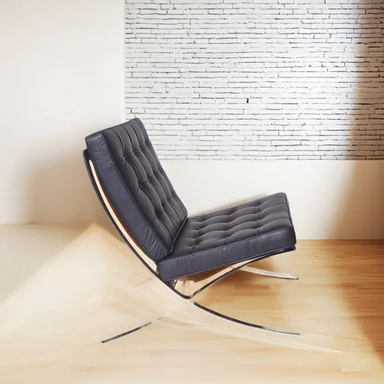 Sillon Barcelona Planchuela Cromada Fabrica Living Recepcion