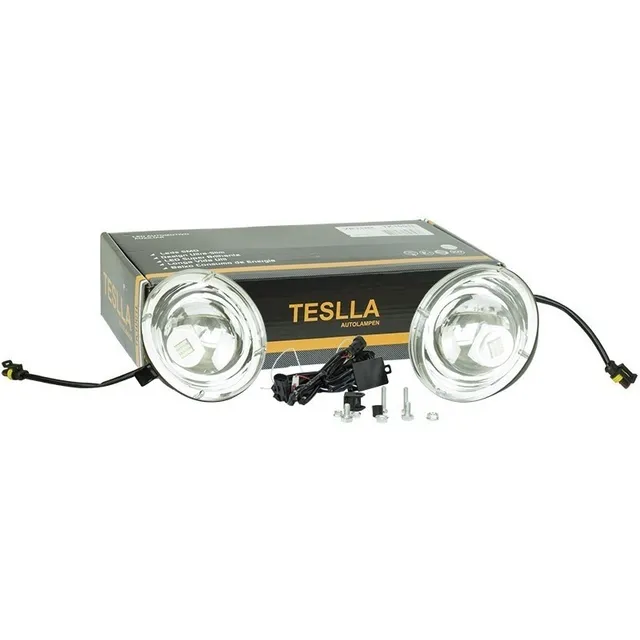 Kit Farol Auxiliar Redondo 15 Led Smd Bi-volts 12/24v