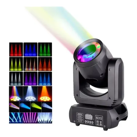 150w Moving Head Led Beam Rgbw Prisma E Gobo Giratório Dmx 127/220v