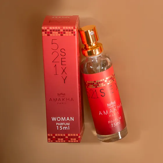 Perfume de mujer Amakha Paris 521 Sexy Woman, 15 ml, para bolsa de bolsillo #OnTheGo