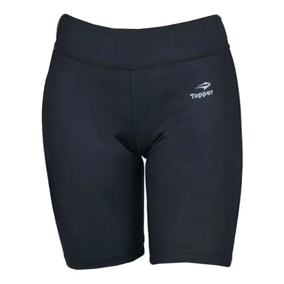 Calza Topper Biker Dama Negra Corta Deportiva
