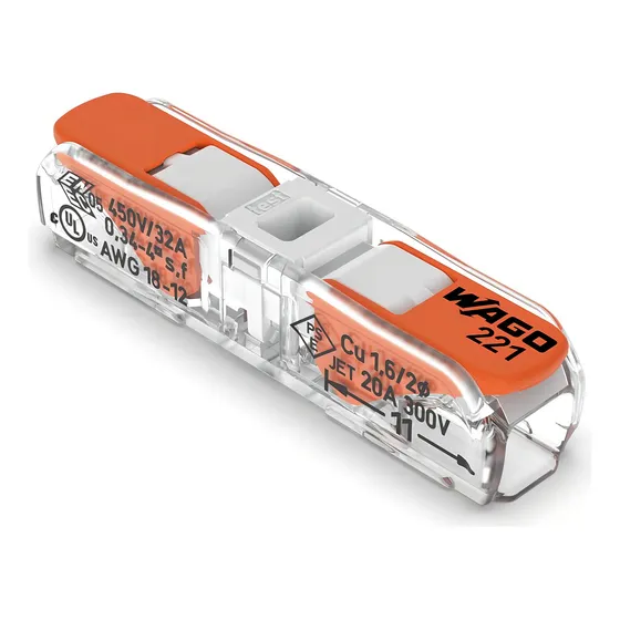 221-2401 | Conector De Empalme En Línea Wago Lever-nuts® | P