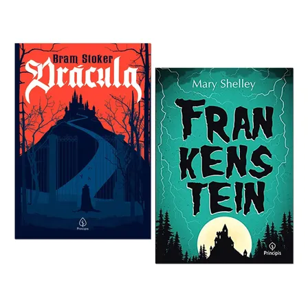 Livro Drácula+ Frankenstein - Editora Principis Promoção