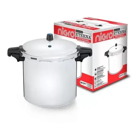 Panela de Pressão 20LT Nigro Eterna Alumínio Polido Profissional