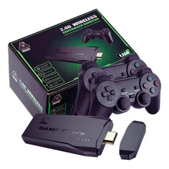 Game Usb Portatil Stick Retrô 2 Controle Com 20 Mil Jogos