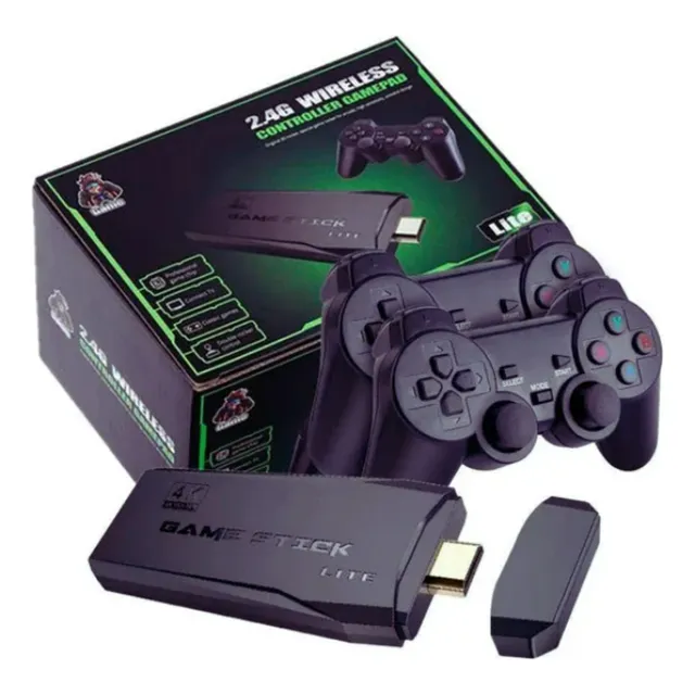 Game Usb Portatil Stick Retrô 2 Controle Com 20 Mil Jogos