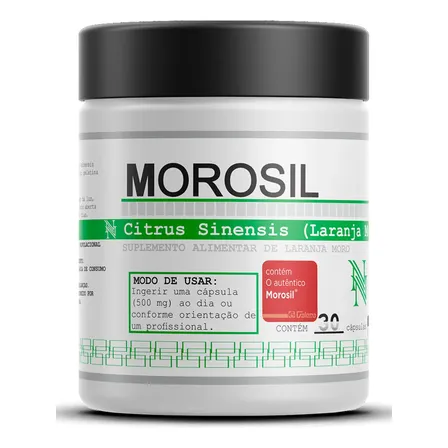 Morosil Extrato De Laranja Moro 500mg 30 Doses Original Sem Sabor