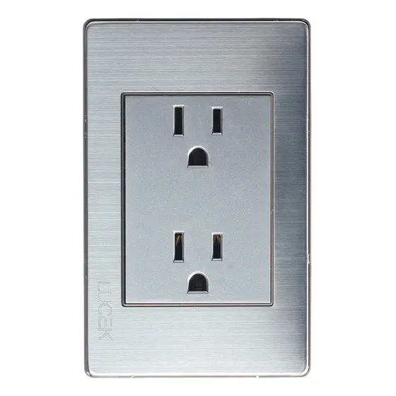 Placa Lucek Premium Contacto Duplex Color Plata 10 Pza Plateado