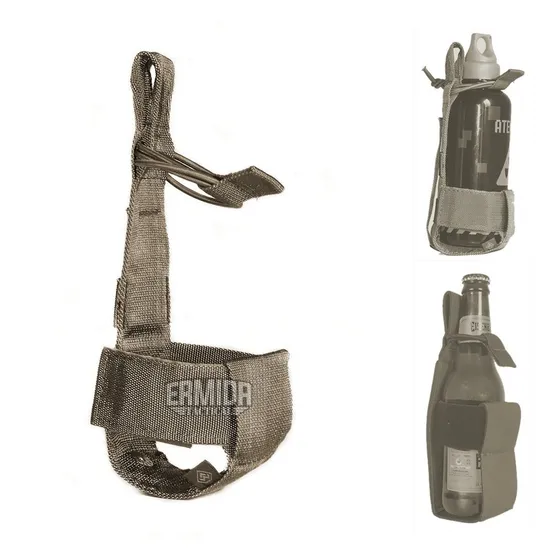 Porta Garrafa Squeeze Modular Cinto Colete Molle Tan Coyote