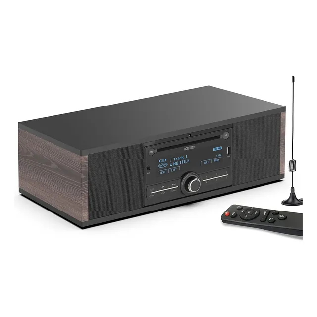 Keiid Reproductores De Cd Retro Para El Hogar Con Altavoces