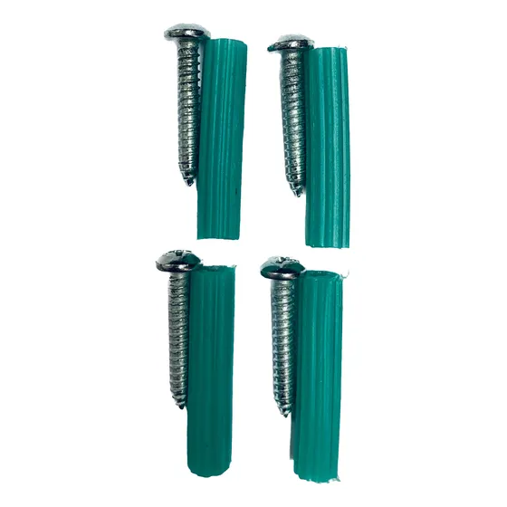 Tornillo Autoroscante 8x1 Con Ramplug Verde 1/4 100/100 Und