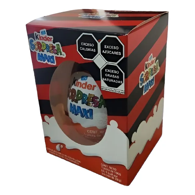 Huevo De Chocolate Kinder Sorpresa Maxi 100g A Base De Leche