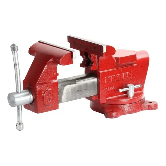 Tornillo Banco 6 Mikels Trabajo Pesado Con Base Giratoria   