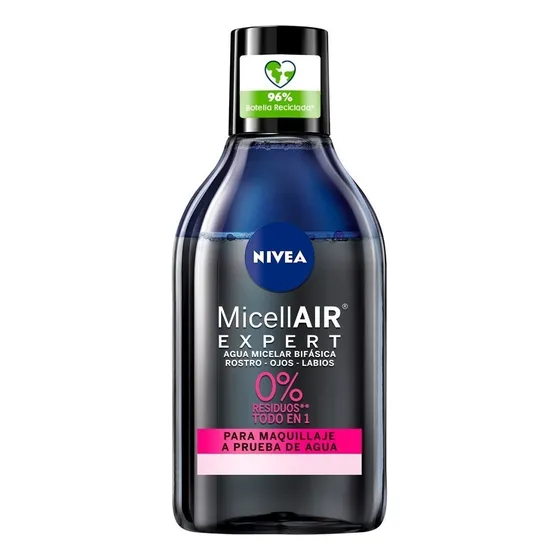 Agua Micelar Bifásica NIVEA Micellair Black Expert 400 Ml