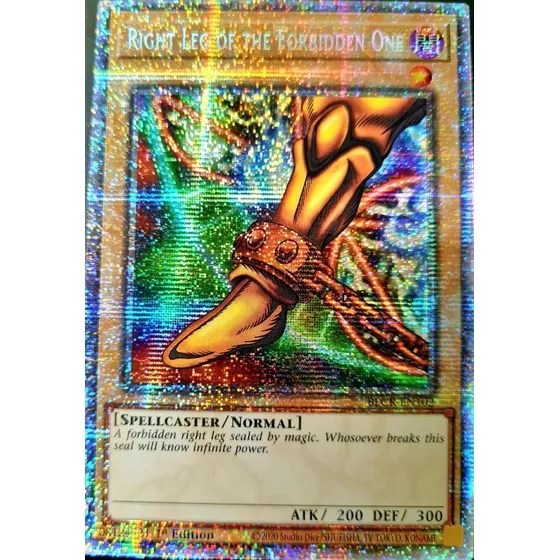Yugioh Carta Right Leg Of The Forbidden One Starlight Rare