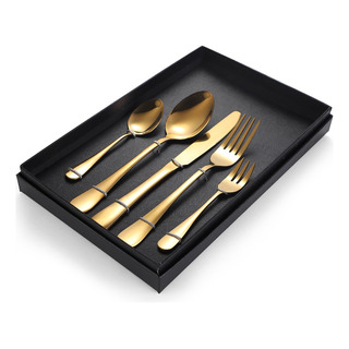 5 Piezas Juego De Cubiertos Acero Inoxidable Regalo Navidad 5 Piezas Juego De Cubiertos Acero Inoxidable Regalo Navidad