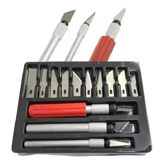 Set De Cutter Bisturí De Precisión Caja 13 Piezas Cambiable
