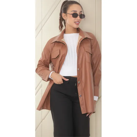 Camisaco Engomado Oversize Recife Mujer