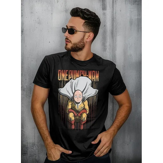 Remera One Punch-man Saitama Heroe Anime Estampada