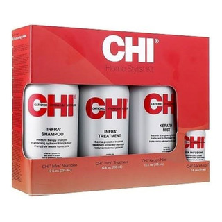 Chi Home Support Stylist Kit 355ml C/u & Silk Infusion 2oz Chi Home Support Stylist Kit 355ml C/u & Silk Infusion 2oz
