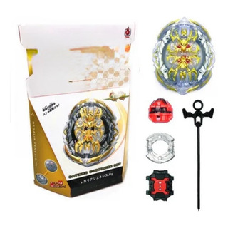 Trompo Tipo Beyblade Burst Regalía Genesis Con Lanzador Trompo Tipo Beyblade Burst Regalía Genesis Con Lanzador