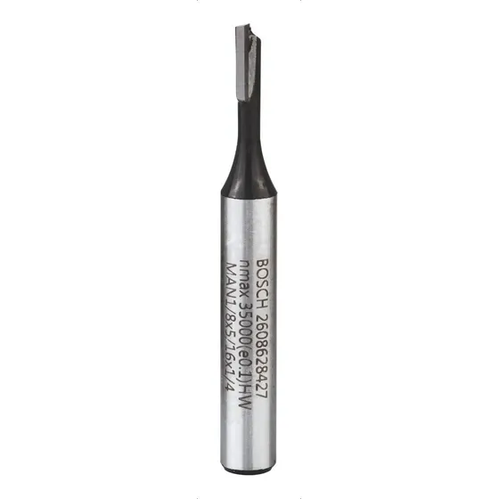 Fresa Router Tupi Para Ranura Recta 1/8 (3,18mm.) Bosch