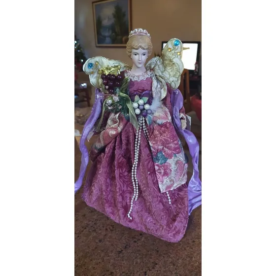 Angel Para Árbol De Navidad O Centro De Mesa 