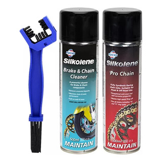 Kit Limpiador Lubricante Cepillo Cadena Moto Bici Ryd Kit Limpiador Lubricante Cepillo Cadena Moto Bici Ryd