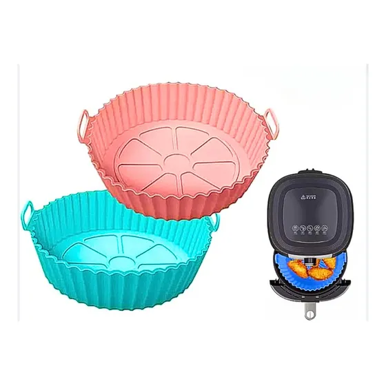 Molde Pack X2 Silicona Antiadherente Para Freidora De Aire Mixto