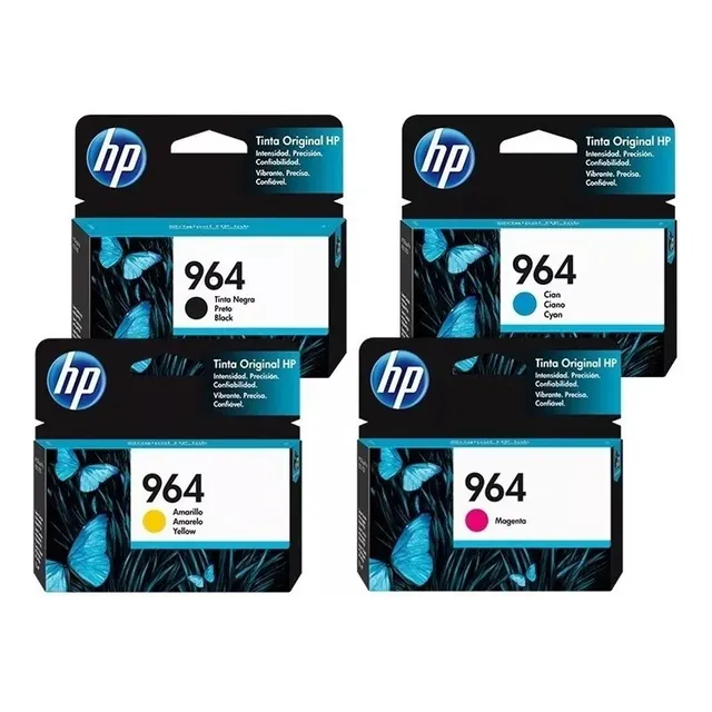 Combo 4 Cartucho Tinta Hp 964 Negro Cian Magenta Amarillo 