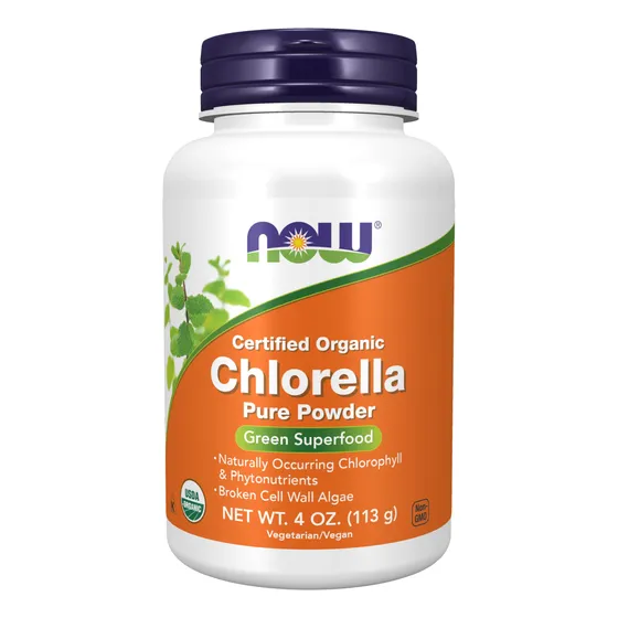 Polvo De Clorella Orgánica Supplements Now Foods 120 Ml