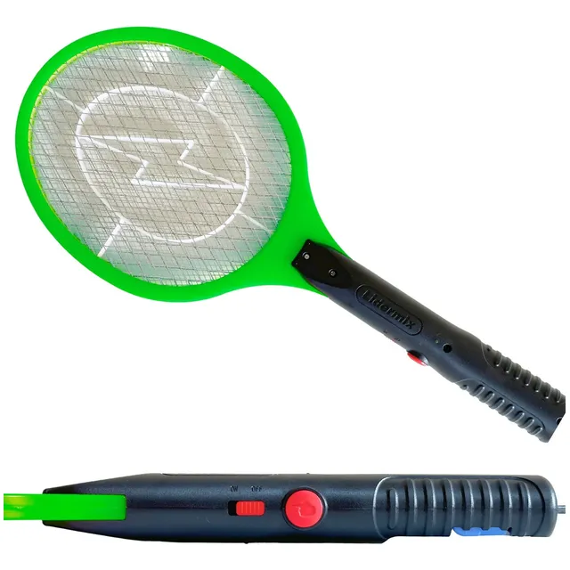 Raqueta eléctrica para matar mosquitos y mosquitos 110/220 V, varios colores