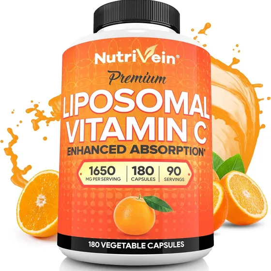 Suplemento Nutrivein Vitamina C 1650 Mg 180 Capsulas