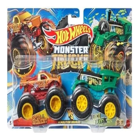 Hot Wheels Monster Trucks 2 Camiones Monstruo Metal Original
