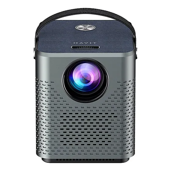 Proyector Mini Havit Pj205 Pro 4k Android Tv 9.0 Gris
