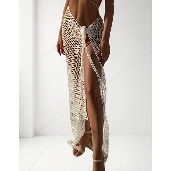 Pollera Crochet De Hilo Pareo De Atar