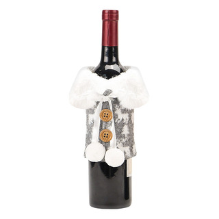 Set De Ropa For Cubrir Botellas De Vino Navideñas, Adorno P Set De Ropa For Cubrir Botellas De Vino Navideñas, Adorno P