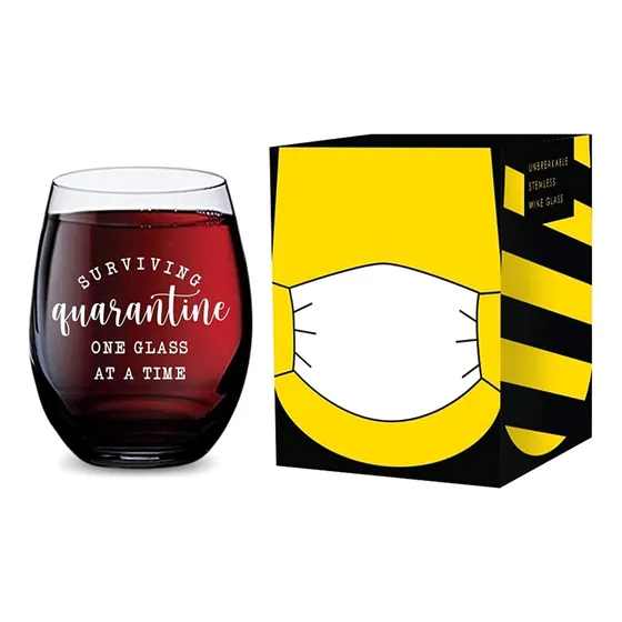 Copa Vino Tallo Para Sobrevivir Cuarentena Casa Hecha Tritan
