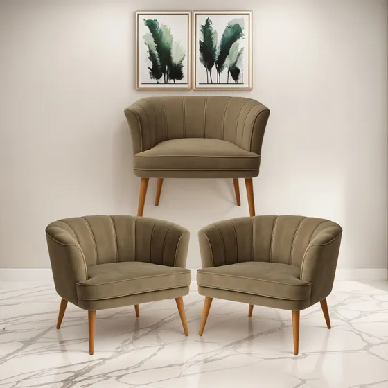 Jogo 3 Poltronas Para Sala De Espera Ergonômica Resistente
