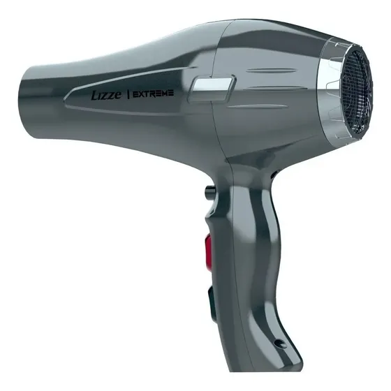 Secador De Cabelo Profissional Lizze Extreme 2400w Cor Cinza-escuro