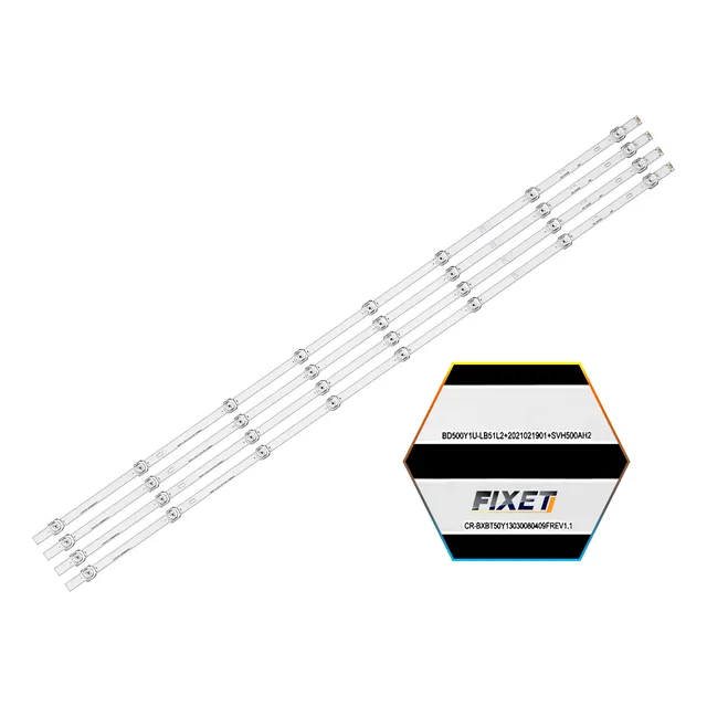 Kit 4 Tiras Led Hisense 50a7gv 50a6g 50a6gv Aluminio Nuevo