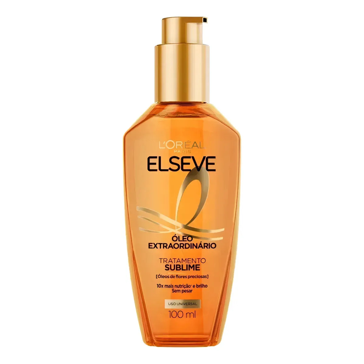 L'Oréal Paris Elseve Óleo Extraordinário 100ml - Leave In Anti Frizz Protetor Térmico Tratamento Reconstrutor Para Todos Os Tipos De Cabelo