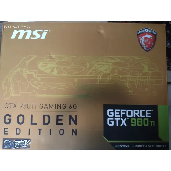 Msi Gforce Gtx 980ti Golden Edition Cobre Como Nueva