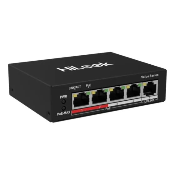 Interruptor Switch Poe+ 4 Ptos 10/100 Mbps 35watts Modo Ext