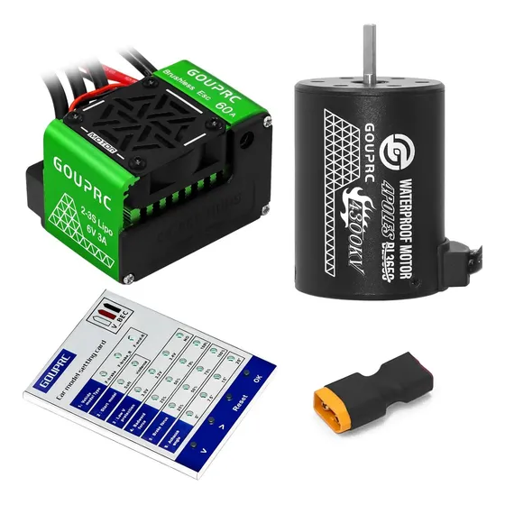Motor Sin Escobillas Gouprc S3650 4300kv + Controlador 60a