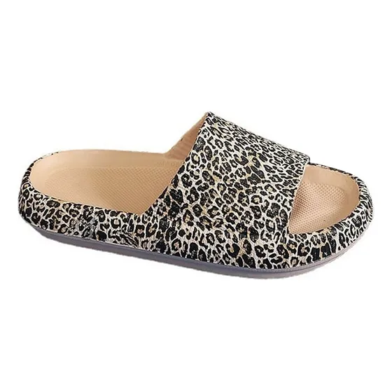 Sandalias De Cómodas Y Antideslizantes Estampado De Leopardo