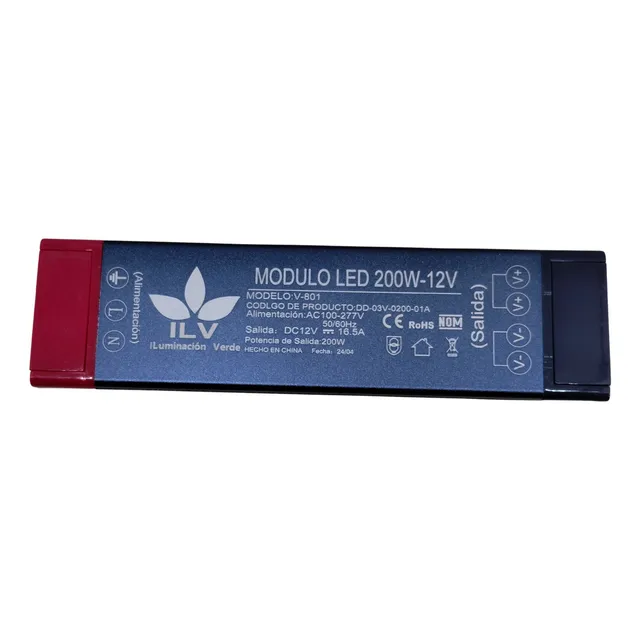 Fuente De Poder Slim Interior 200w 12v Marc. ILV