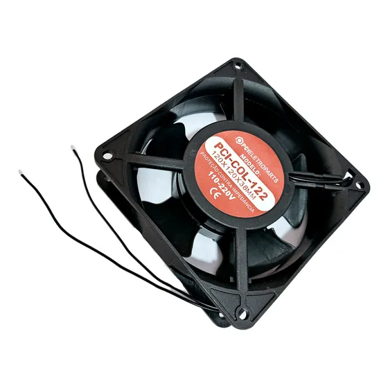 Microventilador 120x120x38mm Cooler Bivolt 110v 220v 2 Fios