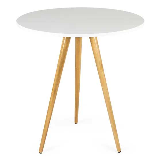 Mesa Redonda Janta Madeira 70 Cm Tripé Bistro Cozinha Mdf